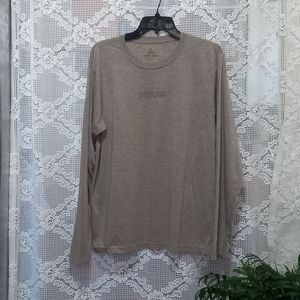 Prana Shirt Mens Size Large Brown Long Sleeve Breathe Comfort